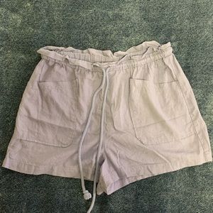 cute purple flowy shorts